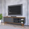 Rack Romeu com Painel Liam para Tv até 50 Polegadas 1 Porta Dj Móveis Freijó Cinza Urbano - 8