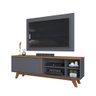 Rack Romeu com Painel Liam para Tv até 50 Polegadas 1 Porta Dj Móveis Freijó Cinza Urbano - 5
