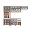 Ver imagem 4 de Cozinha Modulada Henn Connect 4 Peças (2aéreos+1balcão+1paneleiro) S/pia C04p01 1-henn