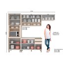 Ver imagem 3 de Cozinha Modulada Henn Connect 4 Peças (2aéreos+1balcão+1paneleiro) S/pia C04p01 1-henn