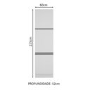 Ver imagem 2 de Paneleiro Madesa Glamy 60 cm 3 Portas Branco Cor:Branco