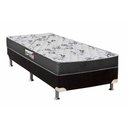 Ver imagem 1 de Cama Box Solteiro: Colchão Anatômico Herval D28/EP Ortopedic Black+ Base CRC Suede Black(88x188)