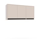 Ver imagem 3 de Armário Aéreo 3 Portas 120cm Koya Creme Politorno Móveis