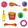 Kit 9 Brinquedos de Borracha Mordedor para Cães - Pet - 1