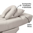 Ver imagem 4 de Maca com Mocho para Estética Facial Cílios e Sobrancelhas:Corino Bege Claro