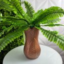 Ver imagem 3 de Vaso centro de mesa cobre moderno com Samambaia artificial