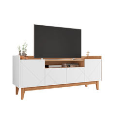 Rack Sala Adria para TV até 60 Polegadas c/ Pés de Madeira - 4