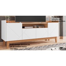 Rack Sala Adria para TV até 60 Polegadas c/ Pés de Madeira - 8