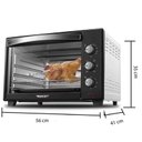 Ver imagem 4 de Fogão Cooktop 5 Bocas Vermelho + Forno de Eletrico 48 Litros 127v