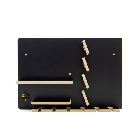 Bar Barzinho Abridor Adega Parede Decoração Mdf Preto