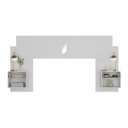 Ver imagem 5 de Cabeceira Casal/Queen com Espelhos e 2 Mesas de Cabeceira 232cm Multimóveis MP4324