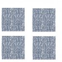 Ver imagem 2 de Guardanapos 4 Unid Listras Marinho 40x40 100% Algodao Copa & Cia