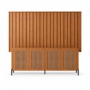 Ver imagem 2 de Kit Smart com Buffet Bend Sextavado Principal Incolar Cedro Metal Preto