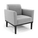 Ver imagem 6 de Conjunto 2 Poltronas e 1 Namoradeira Decorativa Isabella Pés Fixo em Madeira Preto Suede Cinza G19 -