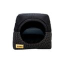 Ver imagem 1 de Cama Iglu e Toca Para Cachorro Luppet Luxo Preto Poa - M