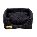 Ver imagem 3 de Cama Iglu e Toca Para Cachorro Luppet Luxo Preto Poa - M