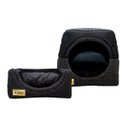 Ver imagem 3 de Cama Iglu e Toca para Cachorro Luppet Luxo Preto Poa - G