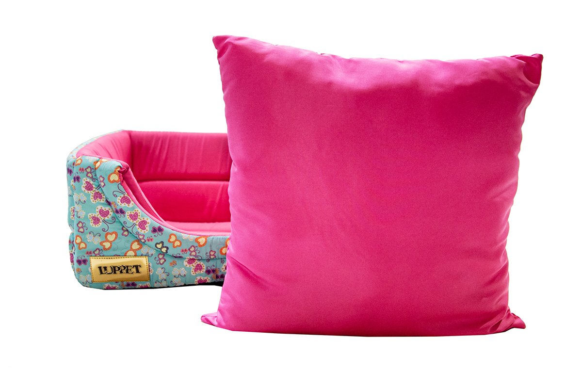 Cama Iglu e Toca Para Cachorro Luppet Luxo Rosa Borboleta - G - 5