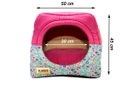 Ver imagem 2 de Cama Iglu e Toca para Cachorro Luppet Luxo Rosa Borboleta - G