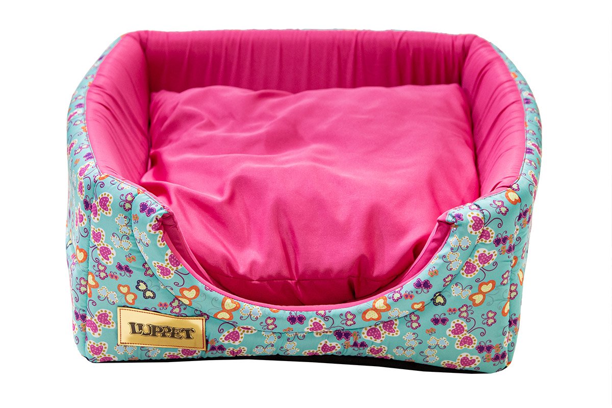 Cama Iglu e Toca Para Cachorro Luppet Luxo Rosa Borboleta - G - 3