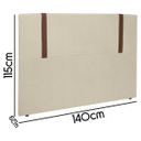 Ver imagem 4 de Cabeceira para Cama Box Casal 140cm Pietrol Bouclê - Sofa Store:bouclê Bege
