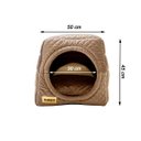 Ver imagem 6 de Cama Iglu e Toca Para Cachorro Luppet Marrom Metalasse Super Luxo - G