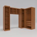 Ver imagem 7 de Modulado Quarto Infantil 6 Peças Liz Espresso Móveis Marrom/Cinamomo