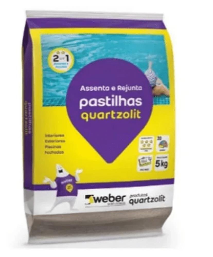 Argamassa Pastilha de Vidro Branca 5kg Quartzolit - 2