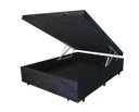 Ver imagem 1 de Base Box Baú Casal Blindado 138x188 Suede Preto Bio Box