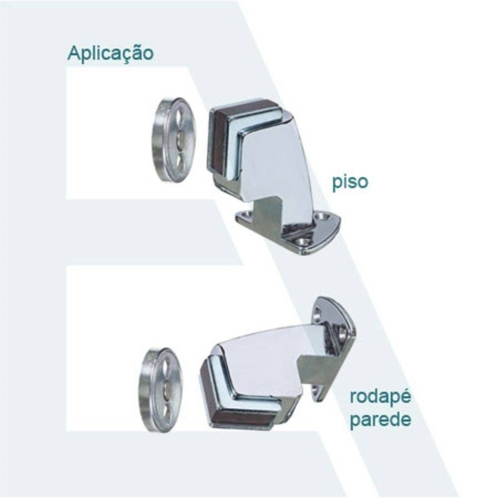 Prendedor de Porta Magnético Cromado - Imab - 2