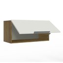 Ver imagem 5 de Armário Aéreo de Cozinha Madesa Stella 70 cm 1 Porta Basculante Rustic/Branco