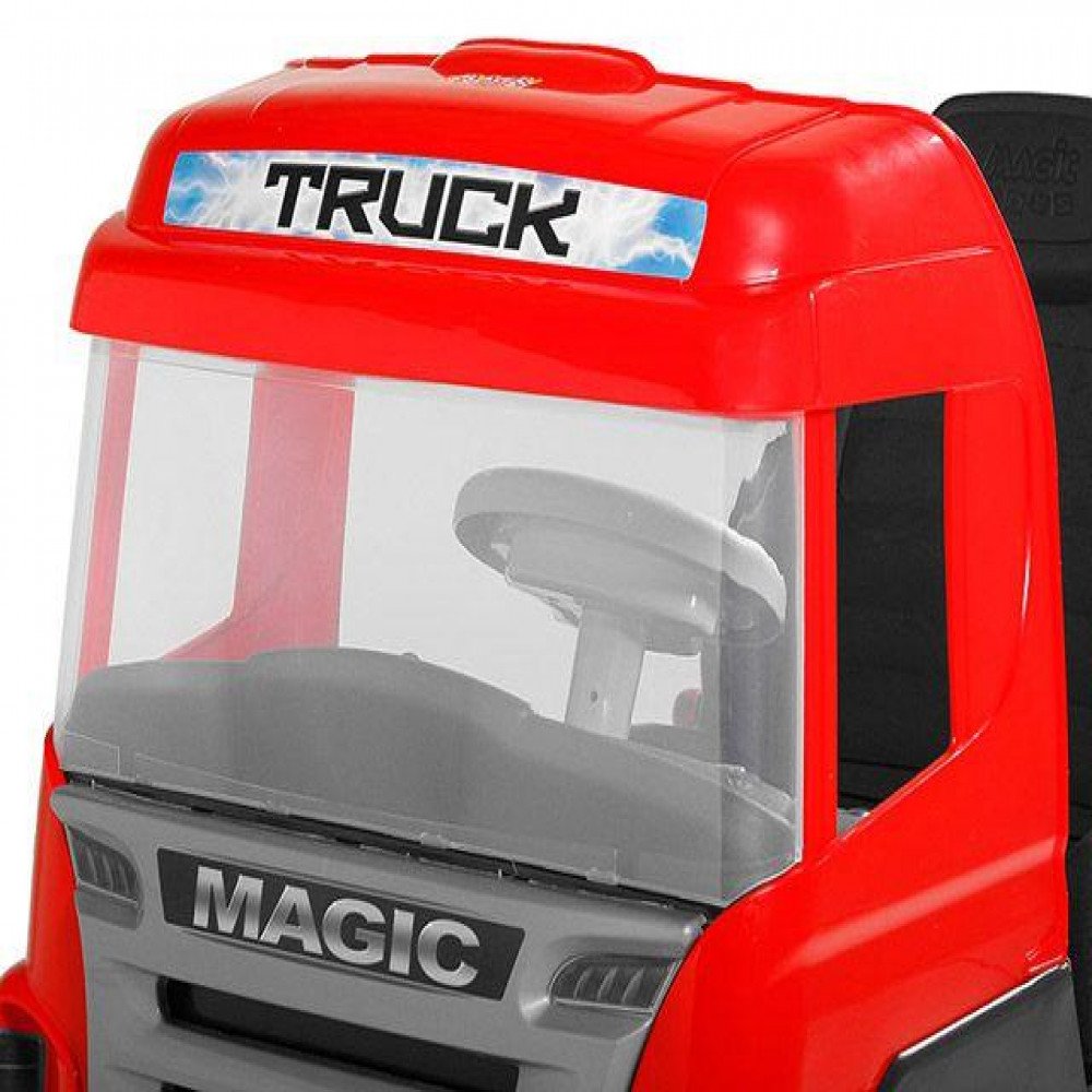 Caminhao Truck Com Pedal Volante Sonorizado Magic Toy - 3