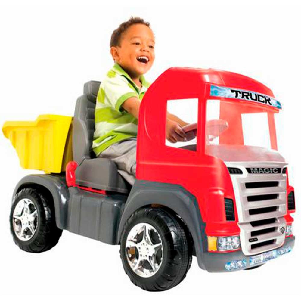 Caminhao Truck Com Pedal Volante Sonorizado Magic Toy - 2