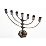 Candelabro Castiçal Para 7 Velas Menorá Judaico Israel - 1