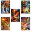 Ver imagem 1 de Kit 5 Placas MDF Obras de Arte em Estilo Pintura a Óleo DC36