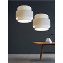 Ver mais imagens de Lustre Sala de Jantar com Desvio Vivare Md-4397 Cúpula em Tecido 40cm Linho Bege 127/220v