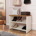 Ver imagem 1 de Sapateira Organizadora com Prateleira LIPE - Off White / Freijó