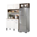 Ver imagem 1 de Armário Cozinha Compacta Arizona Tiny Carraro - Carvalho/branco Carvalho/branco