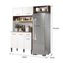 Ver mais imagens de Armário Cozinha Compacta Arizona Tiny Carraro - Carvalho/branco Carvalho/branco