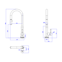 Ver imagem 3 de Monocomando Cozinha Mesa Bica Movel (10 a 40 Mca) Perola Black Matte - Deca Deca Metais