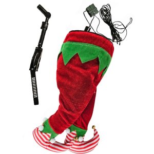 Pernas Duende Elfo Natalina Arvore Natal Chuta Movimento Flexivel Janela Porta Decoraçao Casa Loja V