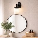Ver imagem 2 de Arandela Parede Jardins com Globo Timoneiro Leitoso 16x28cm Preto Bivolt E27 Dital