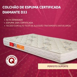 Colchão Espuma Casal Orthocrin Diamante D33 - 138x188x20 - 4