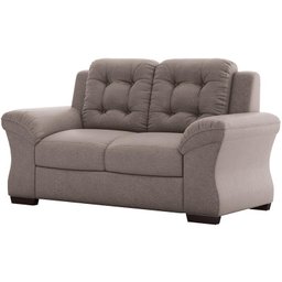 Sofá com 2 Lugares Martano – Linoforte Moveis - Bege - 2 Sofá com 2 Lugares Martano – Linoforte Moveis - Bege - 2