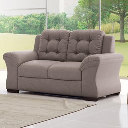 Sofá com 2 Lugares Martano – Linoforte Moveis - Bege - 1 Sofá com 2 Lugares Martano – Linoforte Moveis - Bege - 1