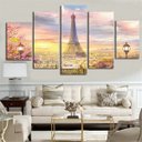 Ver imagem 1 de Quadro Paris Torre Eiffel França Paisagem Colorido