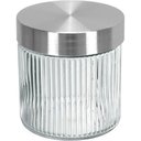 Ver imagem 1 de Pote Hermético de Vidro 850ml Transparente 12x11x11cm Mantimentos Cozinha Tampa