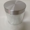 Ver imagem 4 de Pote Hermético de Vidro 850ml Transparente 12x11x11cm Mantimentos Cozinha Tampa