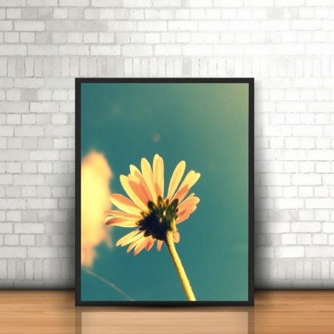 Quadro com Moldura Tumblr - Planta Flor Flower Branca Verão