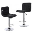 Ver imagem 1 de Kit 02 Banquetas Alta Estofada Para Cozinha Vox F03 Preto - Lyam Decor